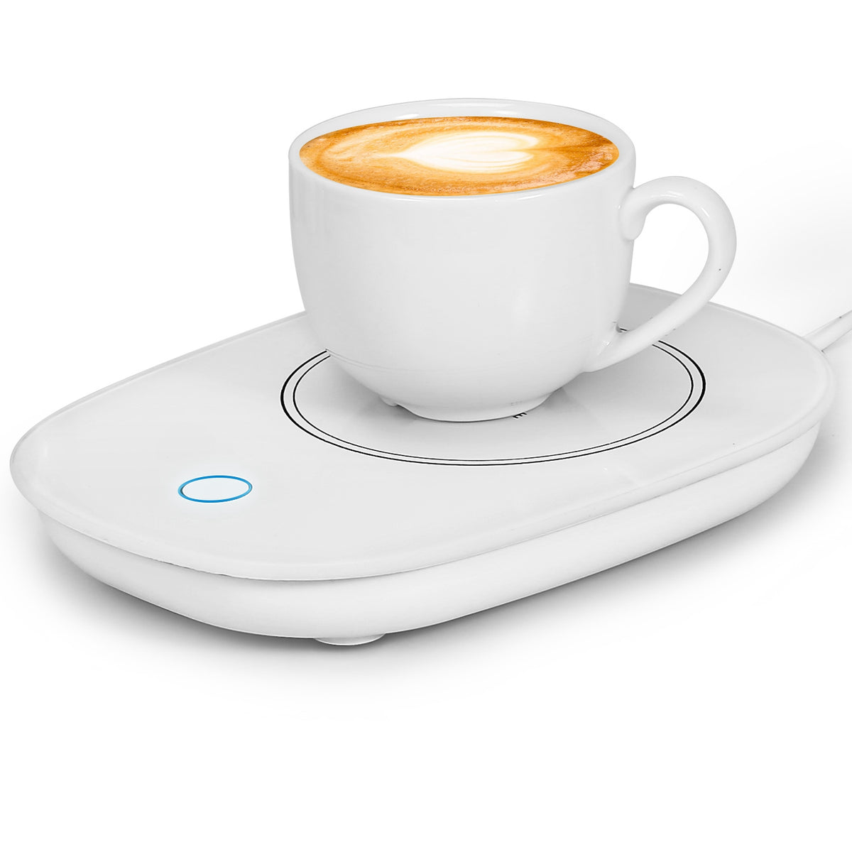 Mug warmer in use