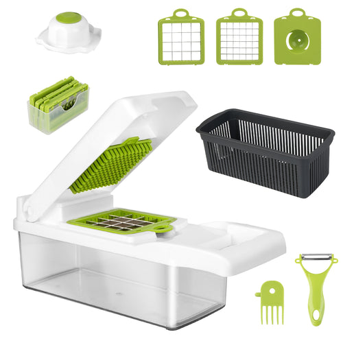 12-in-1 vegetable chopper with container