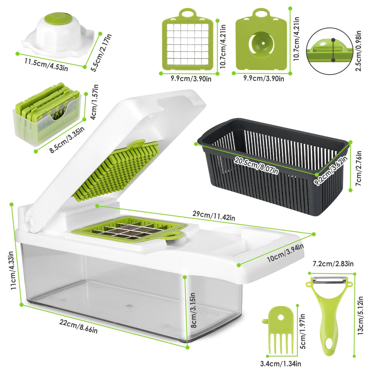 Vegetable chopper easy to clean