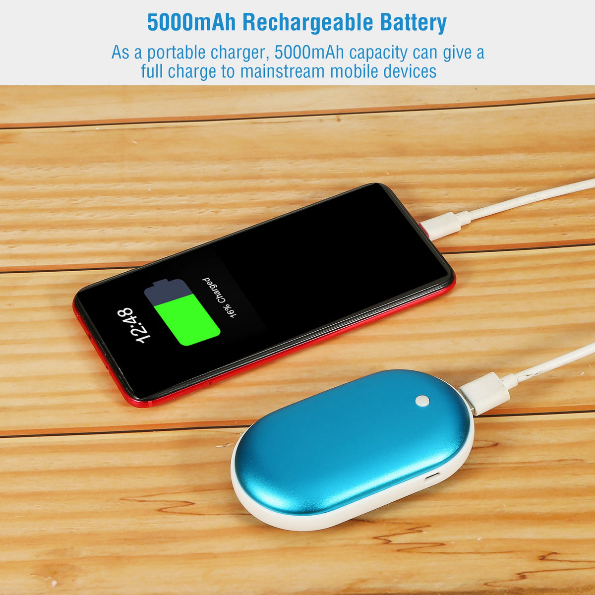 Hand warmer with pouch