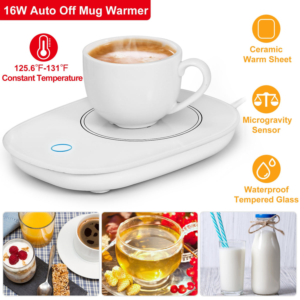 Coffee mug warmer with mug